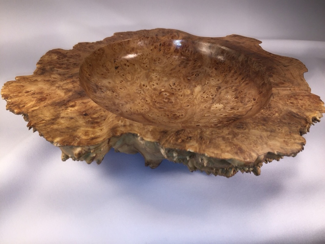 Maple Burl Cap Bowl